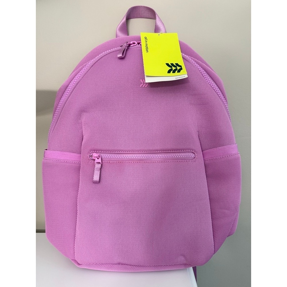 All in Motion Mesh Backpack Unisex One Size Purple 16in Laptop Pocket NWT